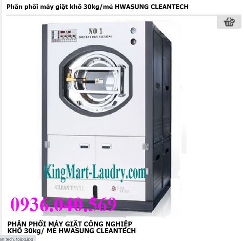 Máy giặt khô công nghiệp Hàn Quốc 20kg-25kg-30kg